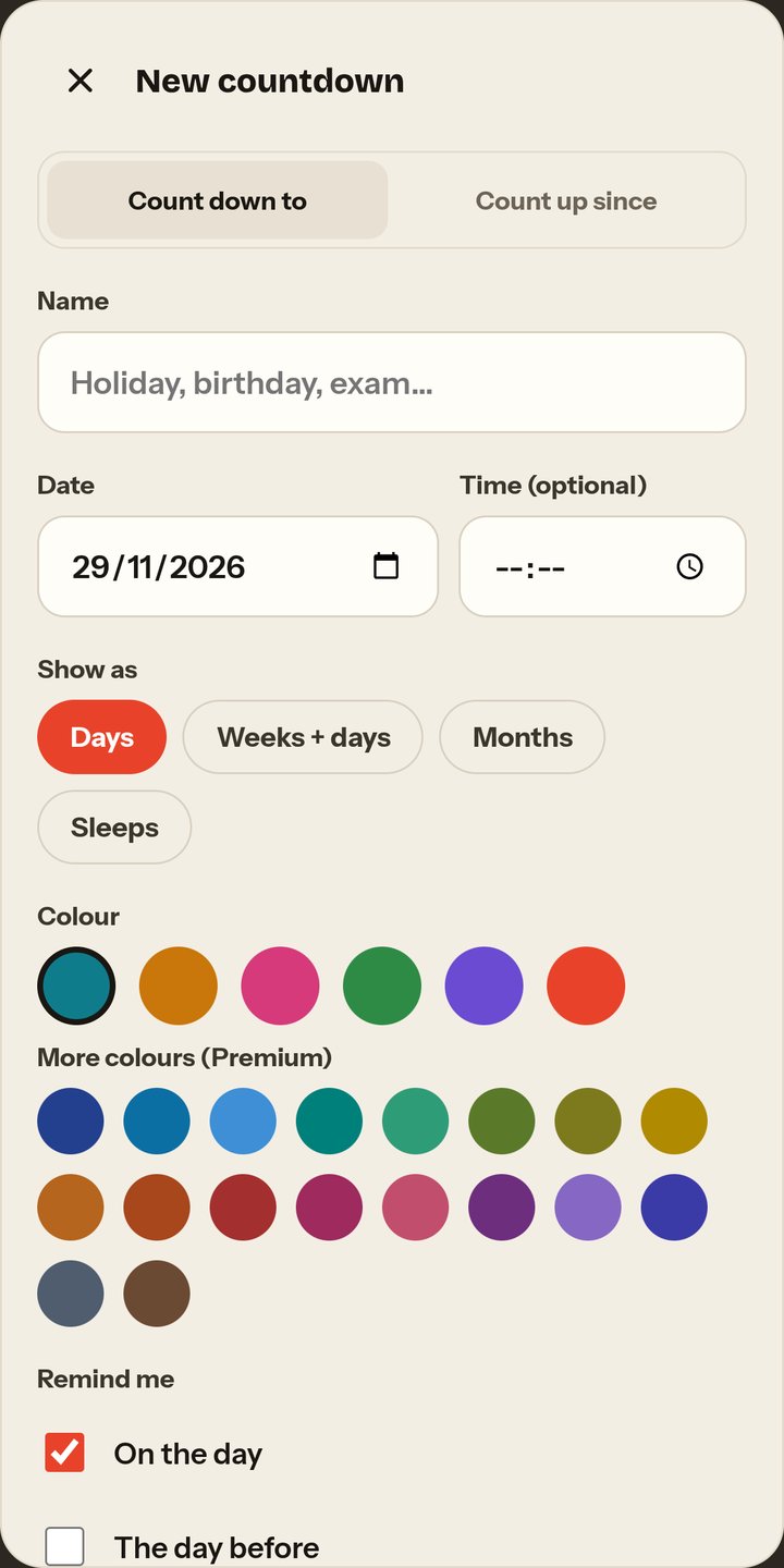 Almost new event screen with a choice of colours, full size