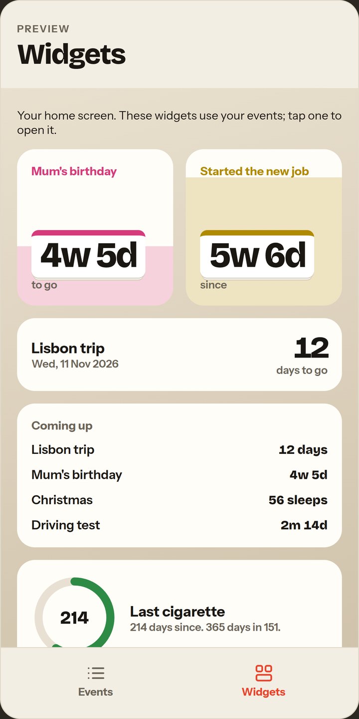 Almost home screen widgets, full size