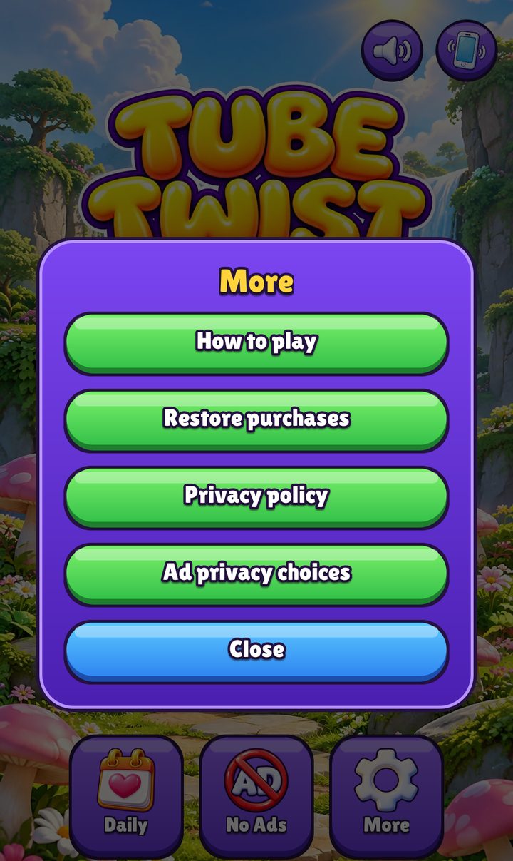 Tube Twist More menu, full size